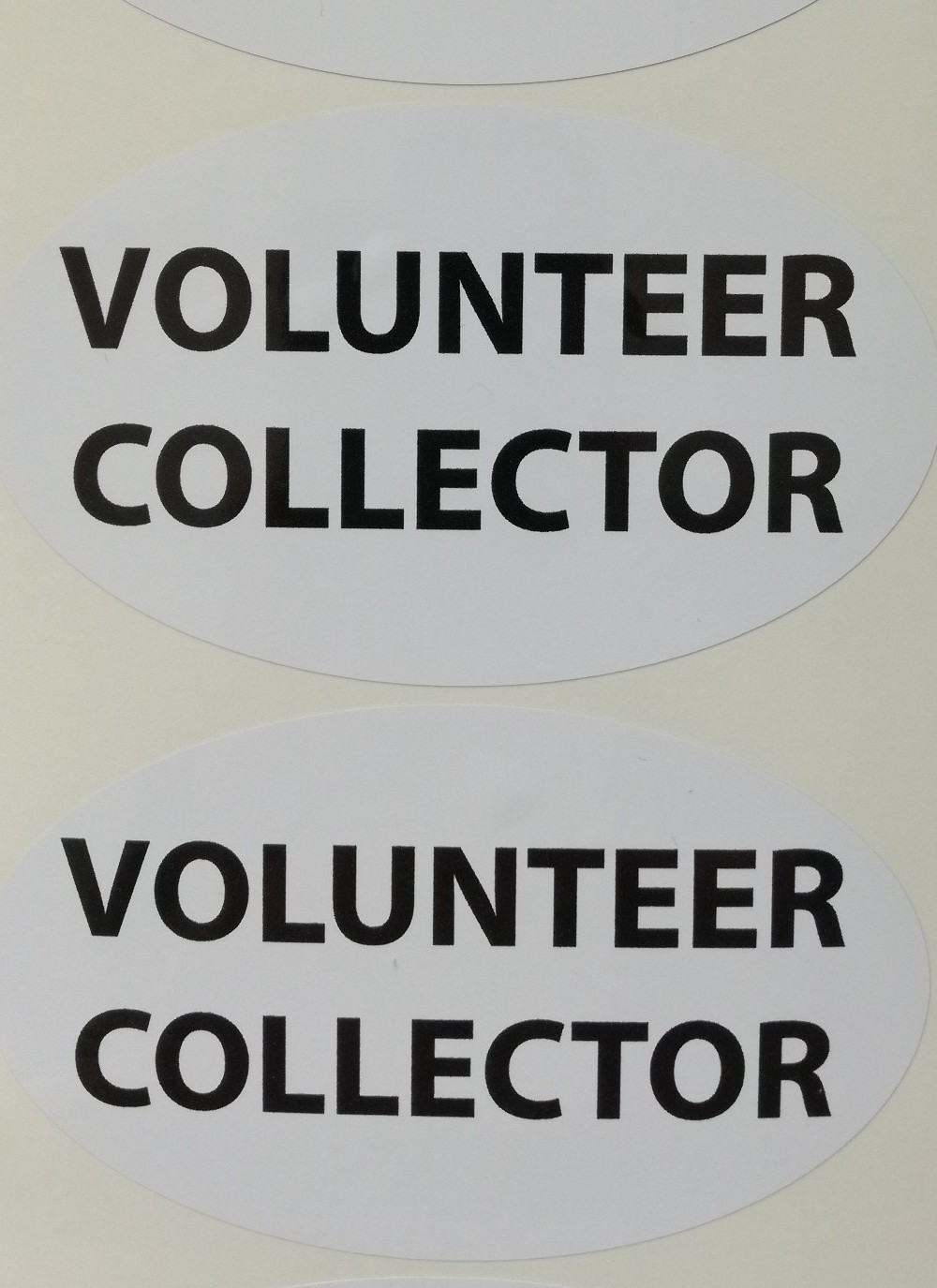 Volunteer Stickers